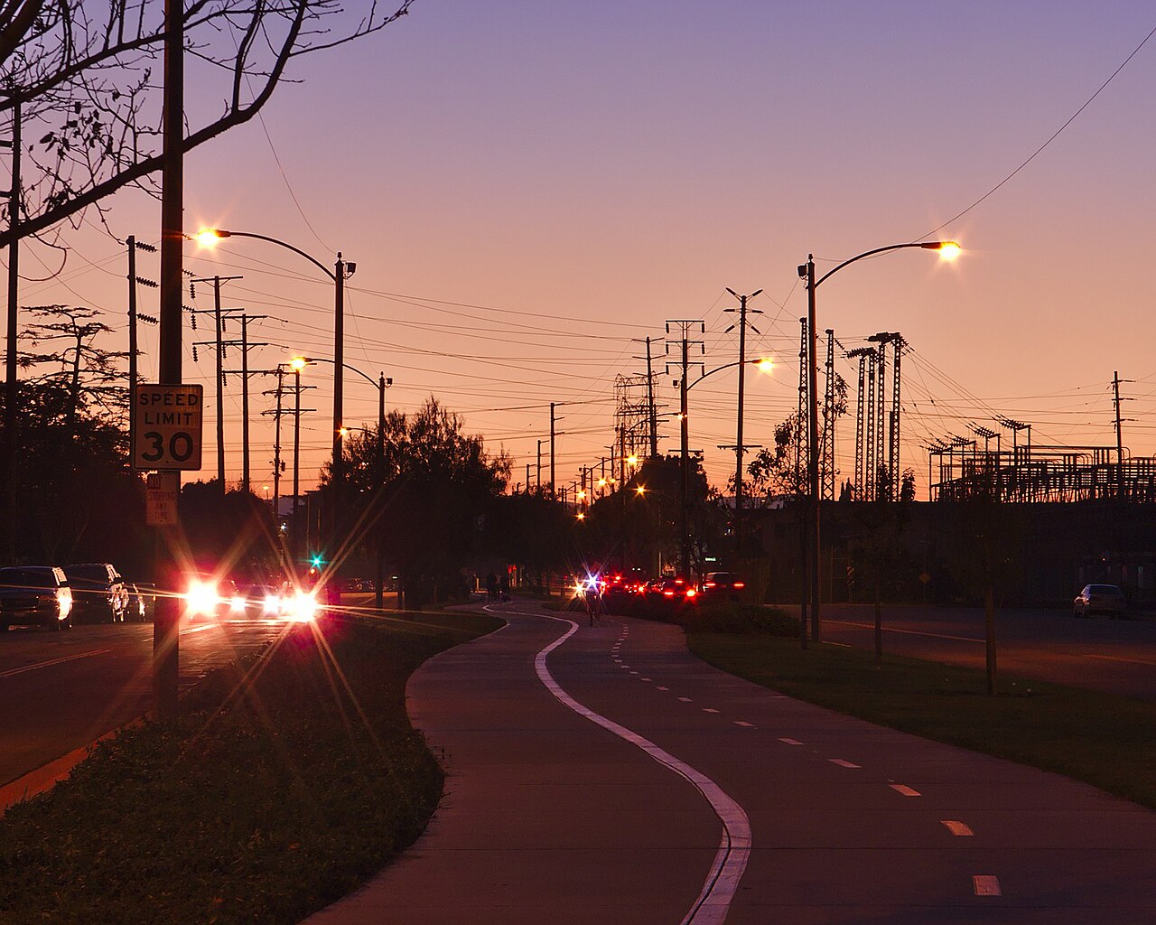 Chandler Bikeway at California Street